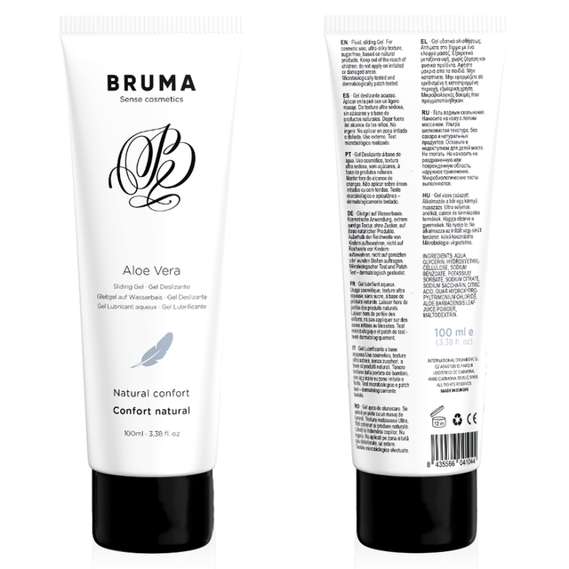 Lubrifiant naturel sans parfum enrichi en aloe vera — 100 ml · Bruma · Lubrifiants aromatisés