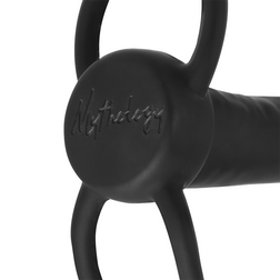 Gode anal Cobi Onyx en silicone avec anneau pour pénis et testicules, 13 cm.