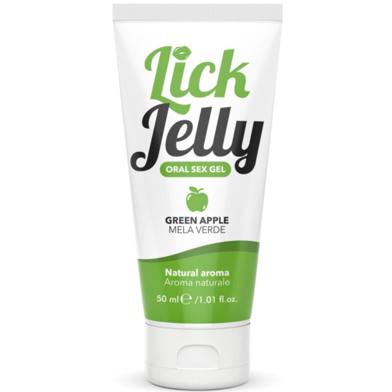 Gel lubrifiant comestible pomme verte texture gelée 50 ml — Lick Jelly · Intimateline Intimateline · Lubrifiants aromatisés