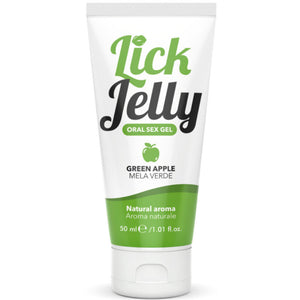 Gel lubrifiant comestible pomme verte texture gelée 50 ml — Lick Jelly · Intimateline Intimateline · Lubrifiants aromatisés