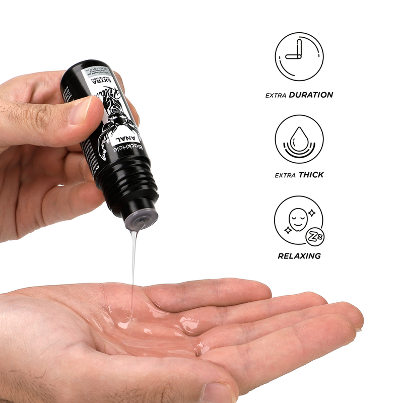 Gel dilatateur anal silicone longue durée — gros plan