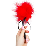 SECRETPLAY DUSTER DE MARABOU ROUGE