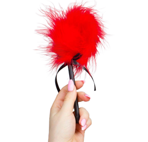 SECRETPLAY DUSTER DE MARABOU ROUGE