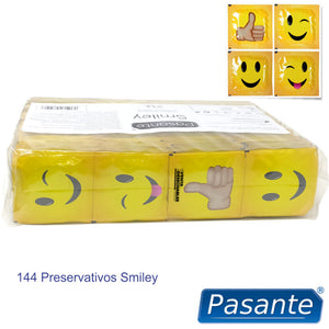 PASANTE PRESERVATIFS SMILEY SAC 144 UNITES