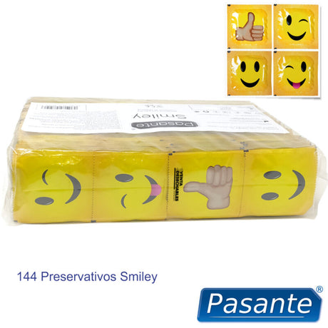 PASANTE PRESERVATIFS SMILEY SAC 144 UNITES