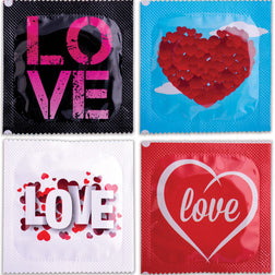 Pasante Préservatifs Love Bag — 144 unités en Latex vu de face