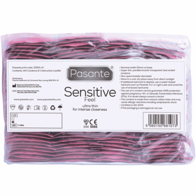 PASANTE PRESERVATIFS SENSIBLES SAC 144 UNITES