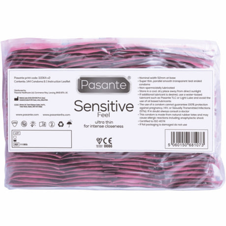 PASANTE PRESERVATIFS SENSIBLES SAC 144 UNITES