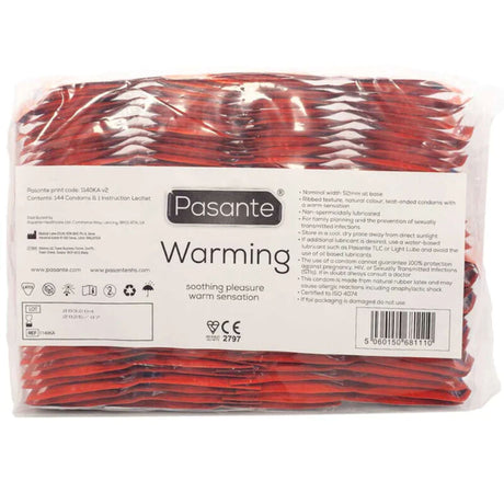 PASANTE PRESERVATIFS EFFET CHAUFFANT SAC 144 UNITES