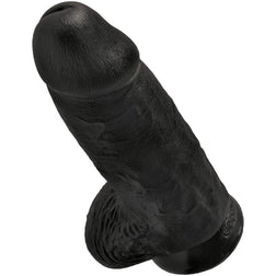 Gode réaliste Chubby 18 cm noir - emballage produit