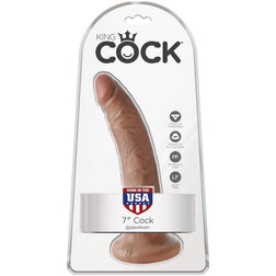 KING COCK REALISTIC DILDO 17.5 CM CARAMEL