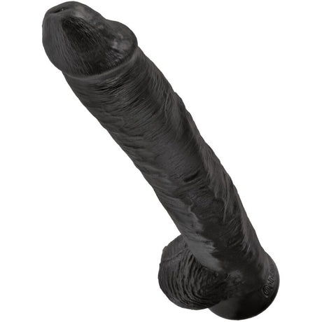 KING COCK PENIS REALISTE AVEC BOULES 305 CM NOIR