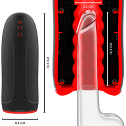Schéma technique des dimensions du masturbateur chauffant Swing-R