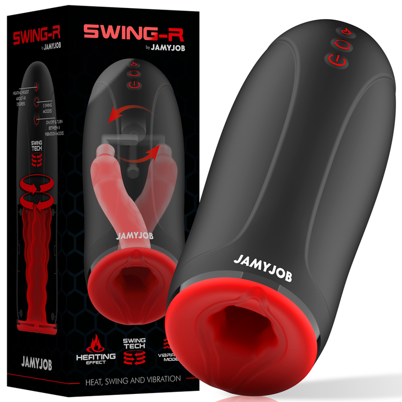 JAMYJOB MASTURBATEUR EFFET CHAUFFANT SWING R SWING TECH ET VIBRATION