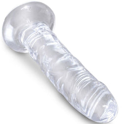 Gode réaliste Clear 15,5 cm - gros plan produit