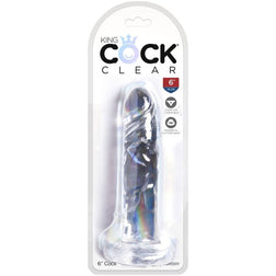 Gode réaliste Clear 15,5 cm - vue produit de profil
