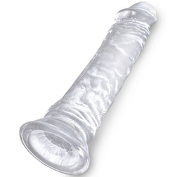 Gode réaliste Clear 19,7 cm ventouse - gros plan produit