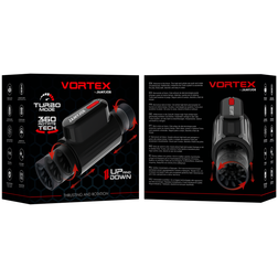 Packaging du masturbateur automatique avec descriptif des fonctions