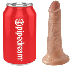 Gode réaliste mini caramel, 14,2 cm au total