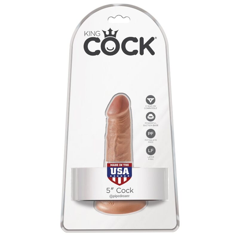KING COCK PENIS REALISTE 12 CM CARAMEL