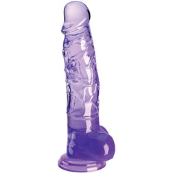 Gode réaliste Clear 16,5 cm violet ventouse - vue produit principale