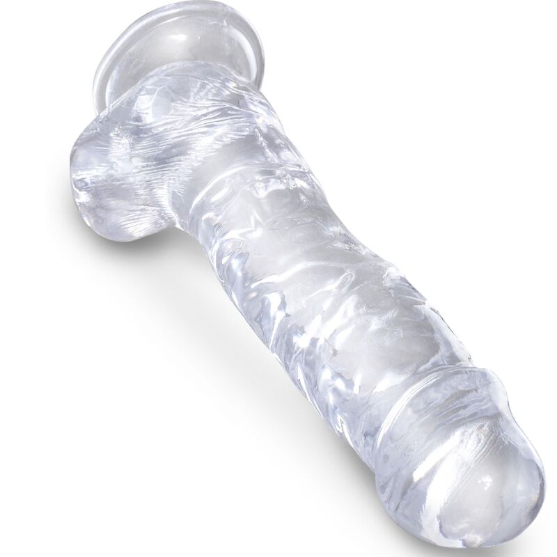 Gode réaliste Clear 16,5 cm ventouse - vue détaillée produit
