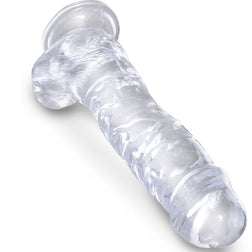 Realistischer Clear-Dildo 16,5 cm mit Saugnapf – detaillierte Produktansicht