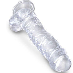 Gode réaliste Clear 16,5 cm ventouse - vue détaillée produit