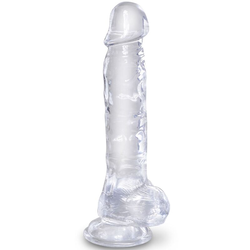 Gode réaliste Clear 16,5 cm ventouse - vue produit principale