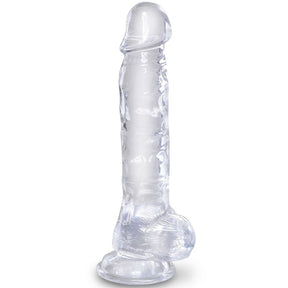 Gode réaliste Clear 16,5 cm ventouse - vue produit principale