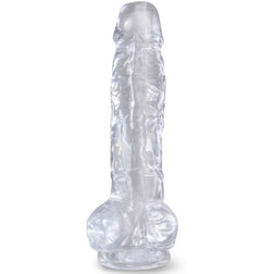 Realistischer Clear-Dildo 16,5 cm mit Saugnapf – Nahaufnahme des Produkts