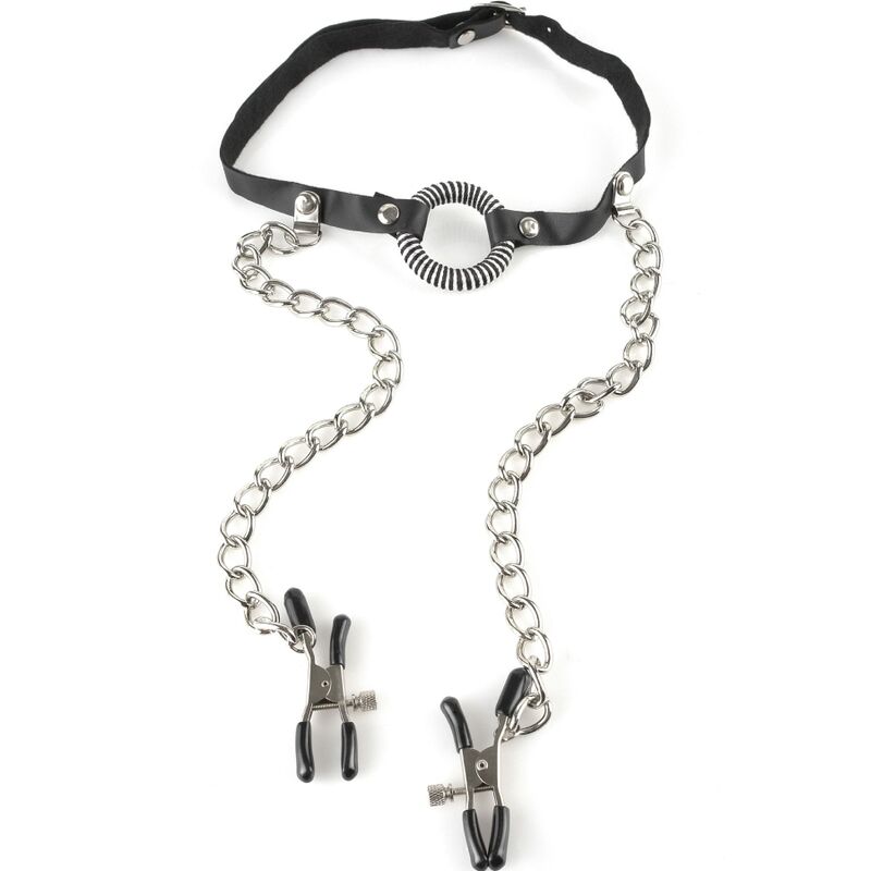 FETISH FANTASY SERIES GAG AVEC PINCES NIPPLE