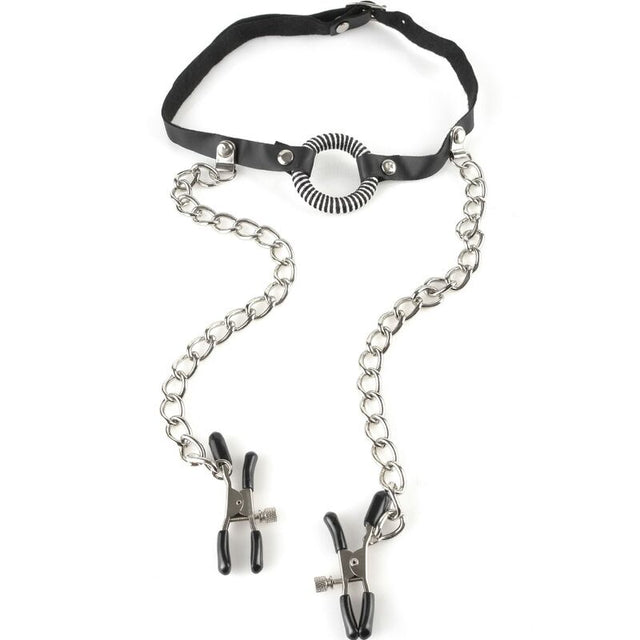 FETISH FANTASY SERIES GAG AVEC PINCES NIPPLE