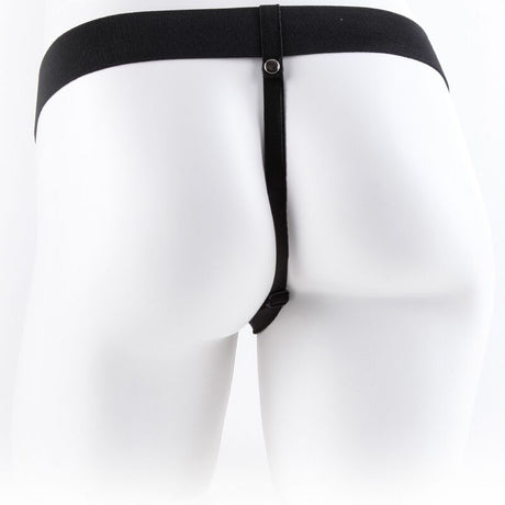 FETISH FANTASY SERIES HARNAIS REGLABLE TELECOMMANDE PENIS REALISTE AVEC TESTICULES 178 CM