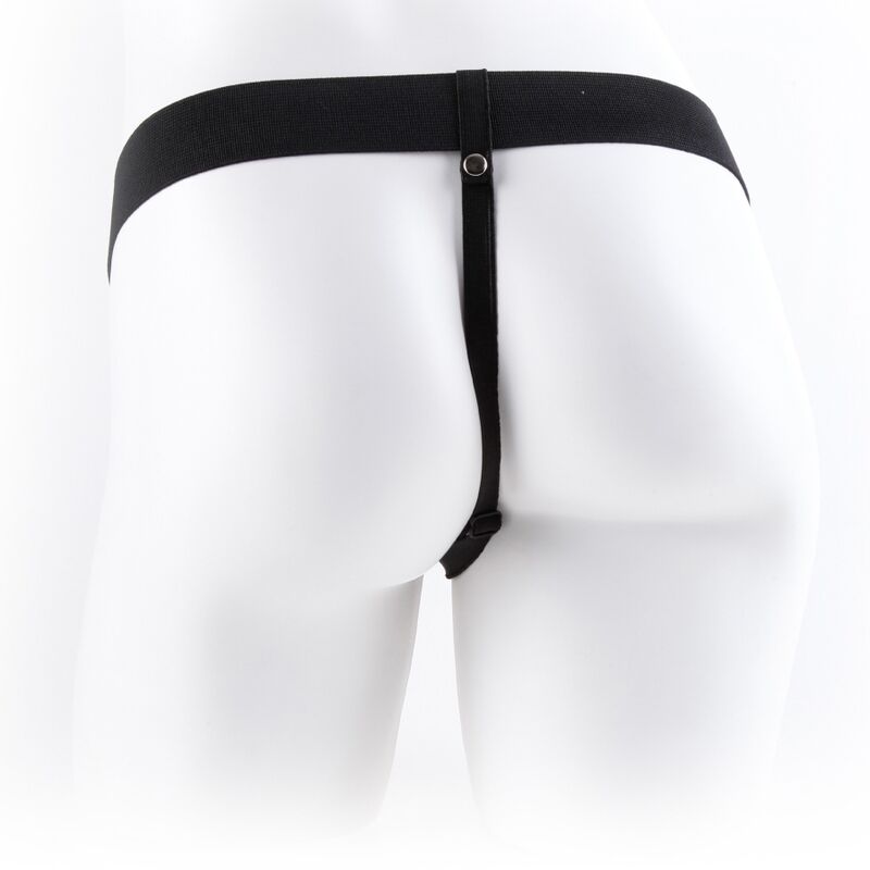 FETISH FANTASY SERIES HARNAIS REGLABLE TELECOMMANDE PENIS REALISTE AVEC TESTICULES 23 CM