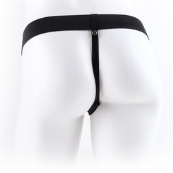 Harnais avec gode creux vibrant 24 cm — commande filaire
