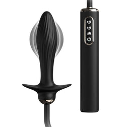 Plug anal de la marque Anal Fantasy Elite Collection modèle Auto Throb en Silicone noir pour le plaisir intime.