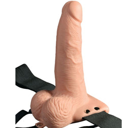 15 cm Vibrating Realistic Hollow Strap-On Dildo — product image 1