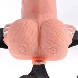 15 cm Vibrating Realistic Hollow Strap-On Dildo — product image 5