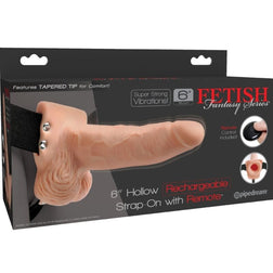 15 cm Vibrating Realistic Hollow Strap-On Dildo — product image 2