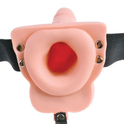 15 cm Vibrating Realistic Hollow Strap-On Dildo — product image 4