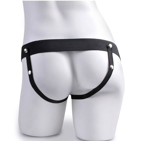 FETISH FANTASY SERIES HARNAIS REGLABLE TELECOMMANDE PENIS REALISTE AVEC TESTICULES RECHARGEABLES ET VIBRATEUR 15 CM