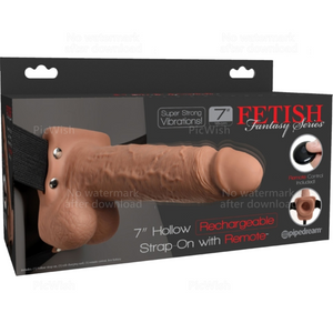 FETISH FANTASY SERIES HARNAIS REGLABLE PENIS REALISTE AVEC BALLES RECHARGEABLES ET VIBRATEUR 178 CM