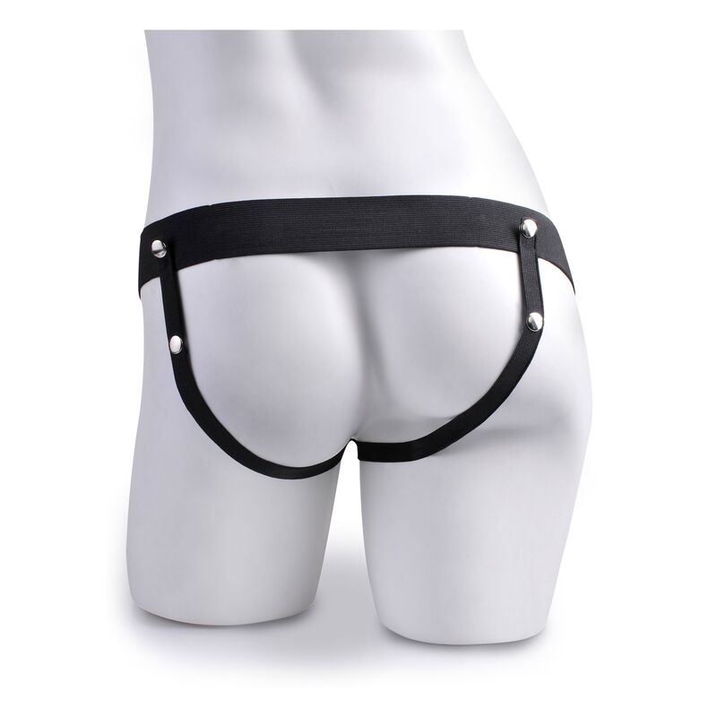 FETISH FANTASY SERIES HARNAIS REGLABLE PENIS REALISTE AVEC BALLES EJACULANTES 19 CM
