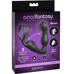 Stimulateur prostate vibrant + cockring intégré rechargeable — Ass-Gasm Pro P-Spot Milker