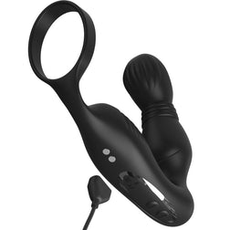 Stimulateur prostate vibrant + cockring intégré rechargeable — Ass-Gasm Pro P-Spot Milker