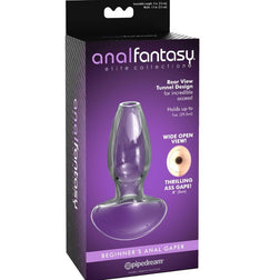 Plug tunnel transparent débutant — Beginner's Anal Gaper
