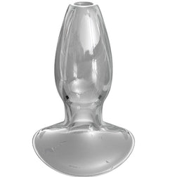 Plug tunnel transparent débutant — Beginner's Anal Gaper — vue de face