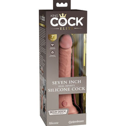 Realistic silicone dual-density dildo 18 cm