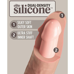Dual density silicone realistic dildo 20 cm